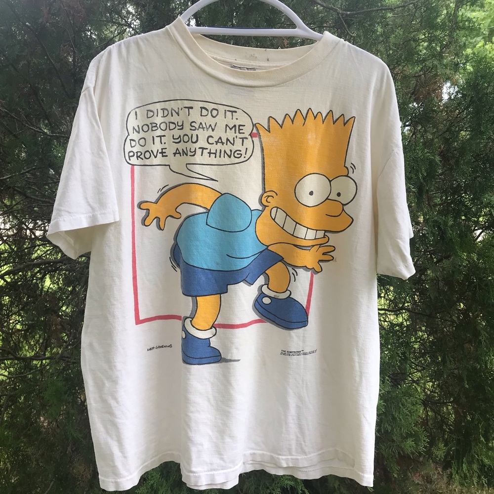 1990 Bart Simpson tee  Size XL